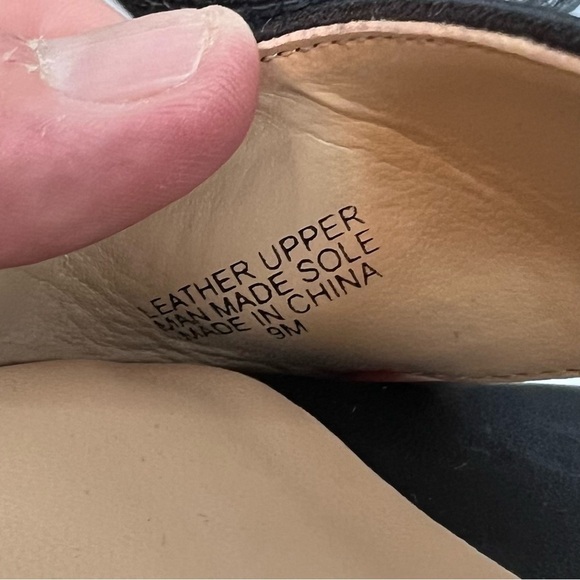 ANN Taylor Straw Platform Ankle Strap Black Sandals Size 9M - Picture 10 of 10